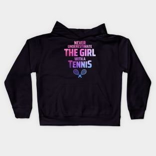 tennis girl Kids Hoodie